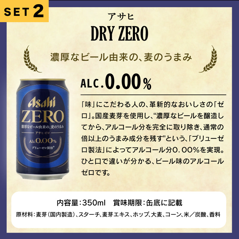 ノンアルコールビール 詰め合わせ 350ml 缶 合計6本セット – 酒