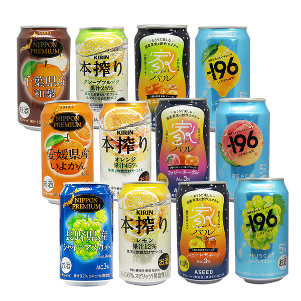 缶チューハイ飲み比べセット 12種類・350ml×12本｜酒匠さんそう