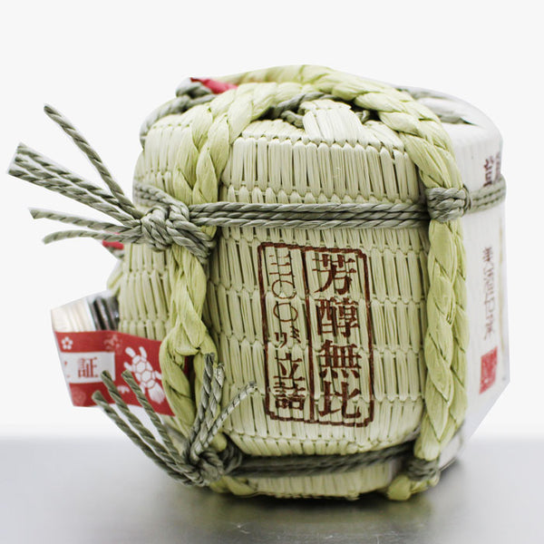 喜多屋 菰樽 300ml | 縁起物ミニ菰樽 福岡八女の日本酒ギフト |