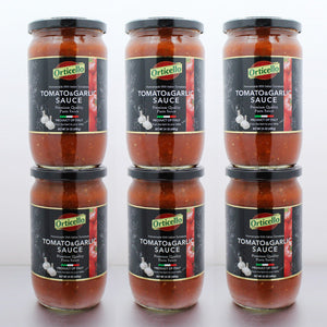 オルティチェロ トマト&ガーリック パスタソース 680g 6本セット | イタリア産 保存料不使用 | 酒匠さんそう
