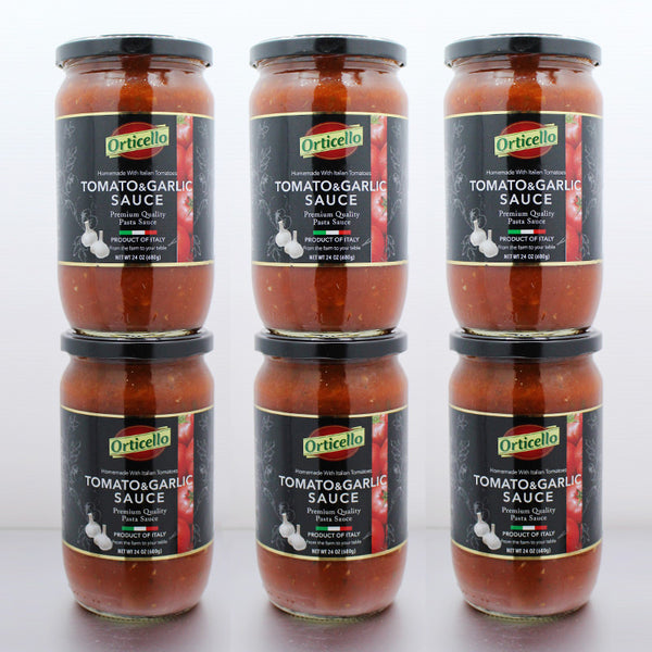 オルティチェロ トマト&ガーリック パスタソース 680g 6本セット | イタリア産 保存料不使用 | 酒匠さんそう